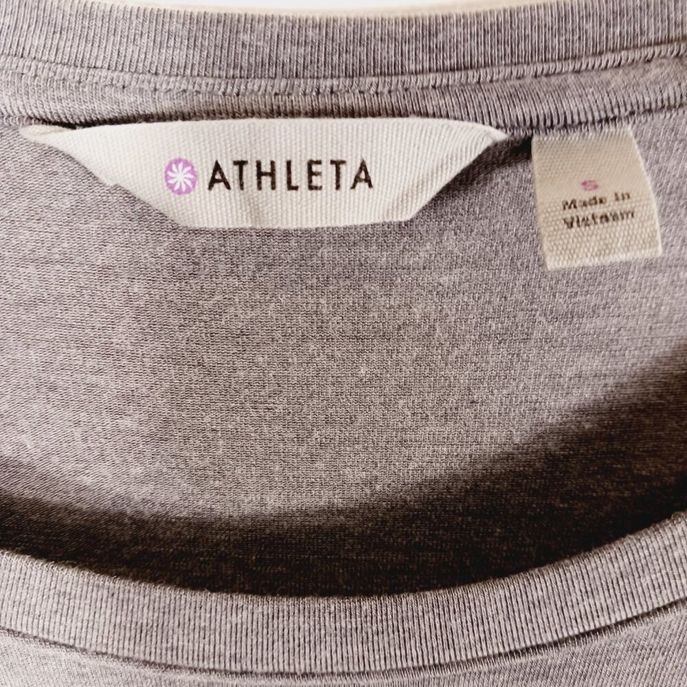 Athleta Gaia Maxi Tank Dress W/ Attached Mini, Side Slit, Small, Gray, Travel - Picture 2 of 15